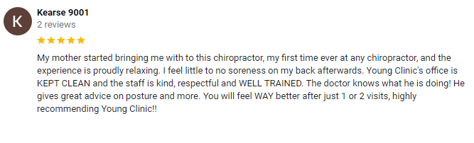 Chiropractic Glenview IL Kearse Testimonial